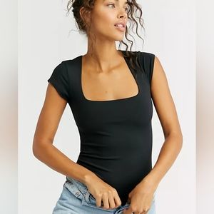 Free People Square Neck Bodysuit
